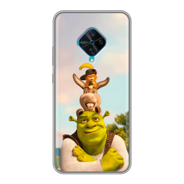 Силиконовый чехол на Vivo V17 с принтом Шрек Shrek