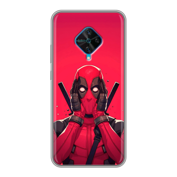Силиконовый чехол на Vivo V17 с принтом Дедпул Deadpool Силиконовый чехол на Vivo V17 с принтом Дедпул Deadpool