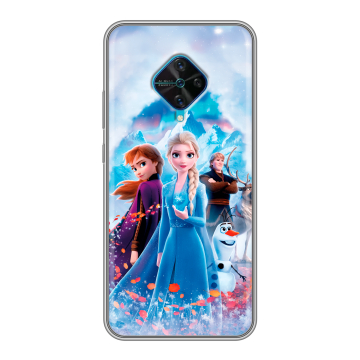 Силиконовый чехол на Vivo V17 с принтом Холодное сердце Frozen Силиконовый чехол на Vivo V17 с принтом Холодное сердце Frozen