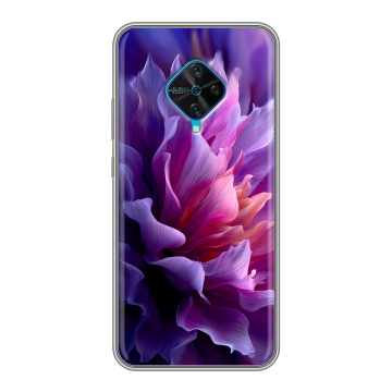 Силиконовый чехол на Vivo V17 с принтом женский цветы Силиконовый чехол на Vivo V17 с принтом женский цветы