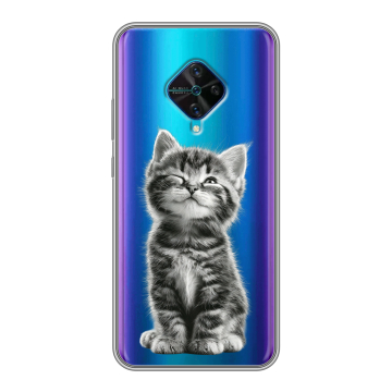 Силиконовый чехол на Vivo V17 с принтом Котенок Силиконовый чехол на Vivo V17 с принтом Котенок