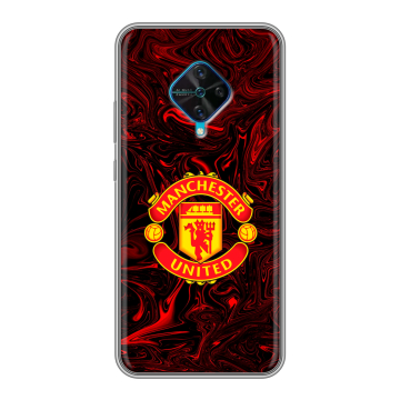 Силиконовый чехол на Vivo V17 с принтом Manchester United