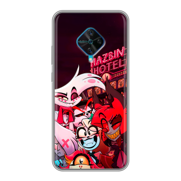Силиконовый чехол на Vivo V17 с принтом Hazbin Hotel Отель Хазбин Силиконовый чехол на Vivo V17 с принтом Hazbin Hotel Отель Хазбин