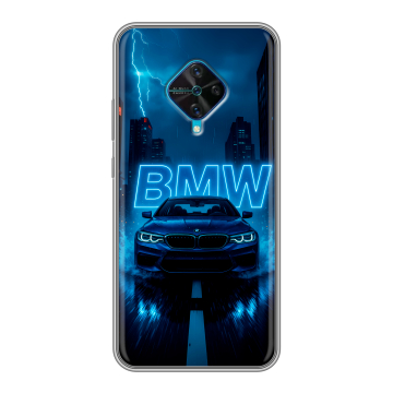 Силиконовый чехол на Vivo V17 с принтом BMW БМВ Силиконовый чехол на Vivo V17 с принтом BMW БМВ