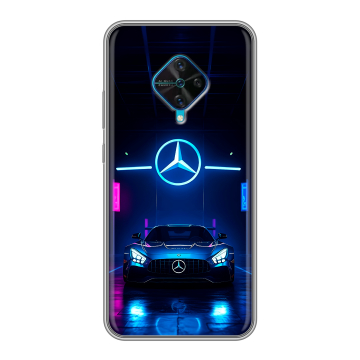 Силиконовый чехол на Vivo V17 с принтом Mercedes Мерседес Силиконовый чехол на Vivo V17 с принтом Mercedes Мерседес