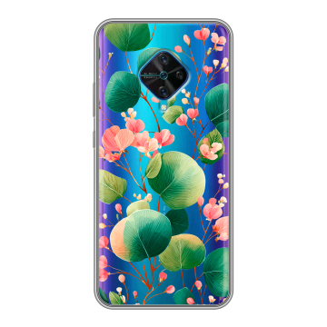 Силиконовый чехол на Vivo V17 с принтом женский