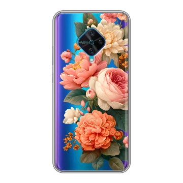 Силиконовый чехол на Vivo V17 с принтом цветы