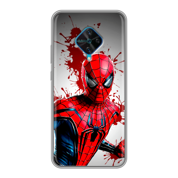Силиконовый чехол на Vivo V17 с принтом Spiderman Человек паук Силиконовый чехол на Vivo V17 с принтом Spiderman Человек паук