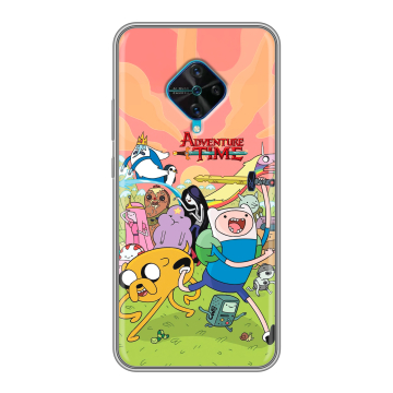 Силиконовый чехол на Vivo V17 с принтом Adventure time Время приключений