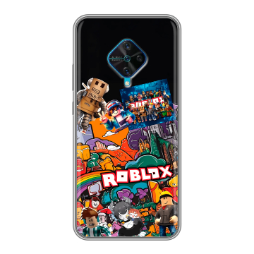Силиконовый чехол на Vivo V17 с принтом Roblox Роблокс Силиконовый чехол на Vivo V17 с принтом Roblox Роблокс