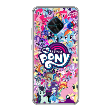 Силиконовый чехол на Vivo V17 с принтом My little pony Дружба чудо Силиконовый чехол на Vivo V17 с принтом My little pony Дружба чудо