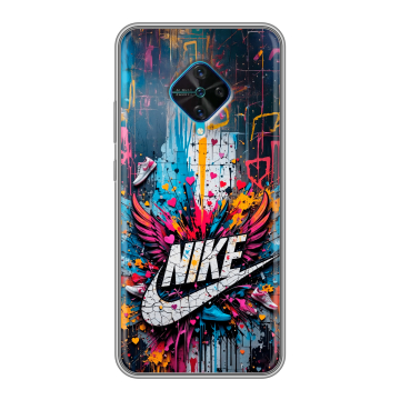 Силиконовый чехол на Vivo V17 с принтом Nike Найк Силиконовый чехол на Vivo V17 с принтом Nike Найк