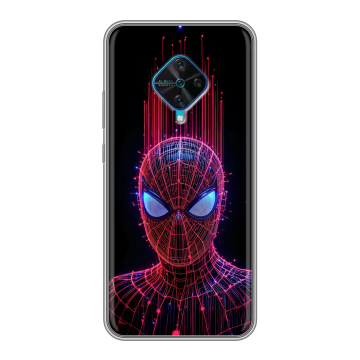Силиконовый чехол на Vivo V17 с принтом Spiderman Человек паук Силиконовый чехол на Vivo V17 с принтом Spiderman Человек паук