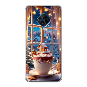 Силиконовый чехол на Vivo V17 с принтом Новый год