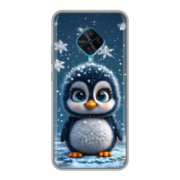 Силиконовый чехол на Vivo V17 с принтом Новый год