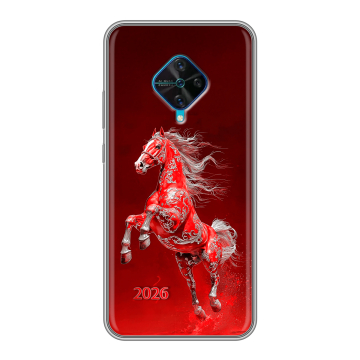 Силиконовый чехол на Vivo V17 с принтом Новый год