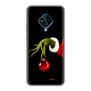 Силиконовый чехол на Vivo V17 с принтом Новый год Гринч