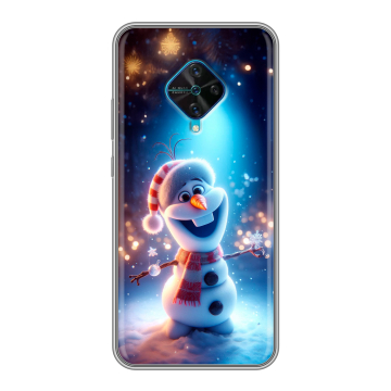 Силиконовый чехол на Vivo V17 с принтом Новый год