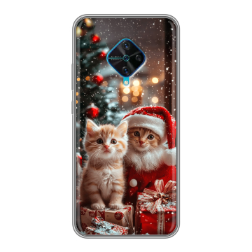 Силиконовый чехол на Vivo V17 с принтом Новый год