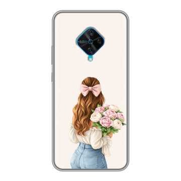 Силиконовый чехол на Vivo V17 с принтом женский Силиконовый чехол на Vivo V17 с принтом женский
