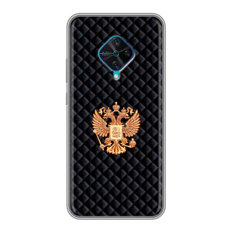 Силиконовый чехол на Vivo V17 с принтом Герб России принт Силиконовый чехол на Vivo V17 с принтом Герб России принт