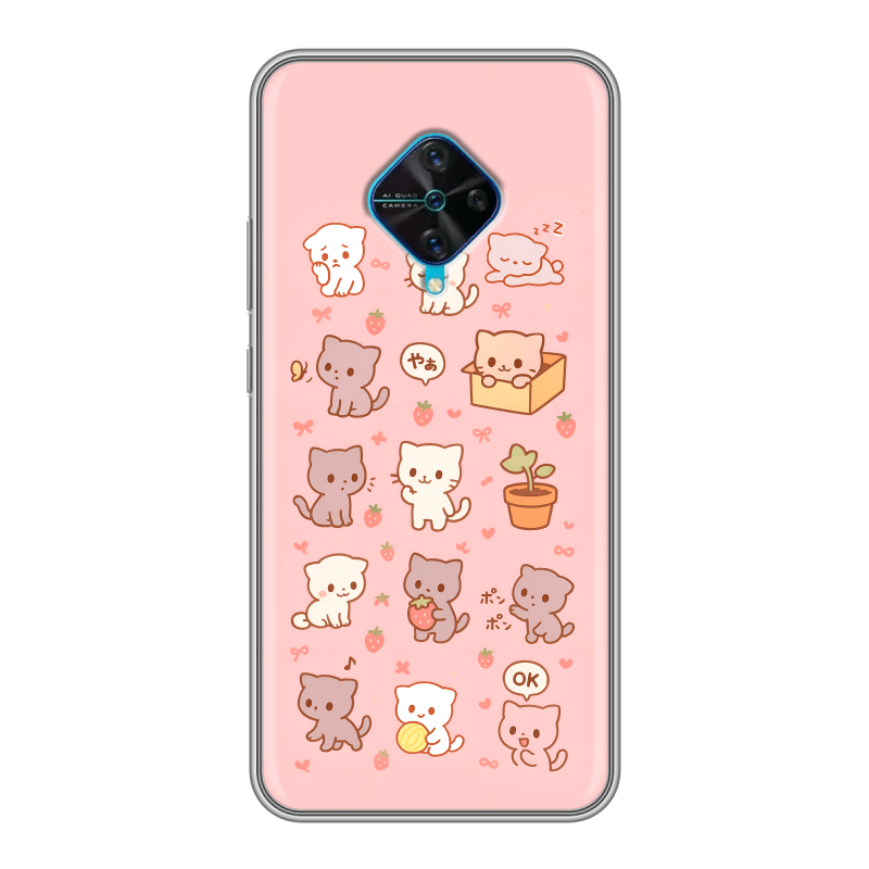 Силиконовый чехол на Vivo V17 с принтом Hello Kitty Хелоу Кити Силиконовый чехол на Vivo V17 с принтом Hello Kitty Хелоу Кити