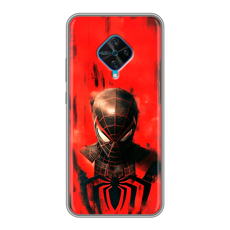 Силиконовый чехол на Vivo V17 с принтом человек паук spiderman Силиконовый чехол на Vivo V17 с принтом человек паук spiderman