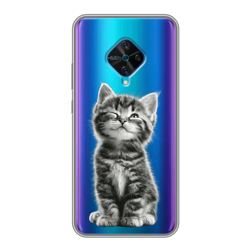 Силиконовый чехол на Vivo V17 с принтом Котенок Силиконовый чехол на Vivo V17 с принтом Котенок