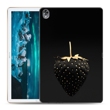 Силиконовый чехол на планшета Huawei MediaPad M6 10.8 с принтом Черная клубника Силиконовый чехол на планшета Huawei MediaPad M6 10.8 с принтом Черная клубника