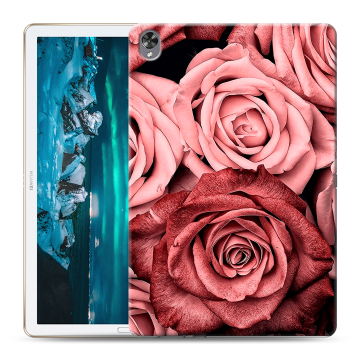 Силиконовый чехол на планшета Huawei MediaPad M6 10.8 с принтом Цветы розы Силиконовый чехол на планшета Huawei MediaPad M6 10.8 с принтом Цветы розы