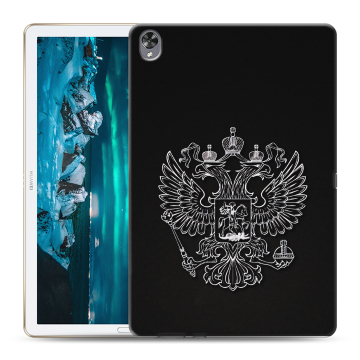 Силиконовый чехол на Huawei MediaPad M6 10.8 с принтом Герб России