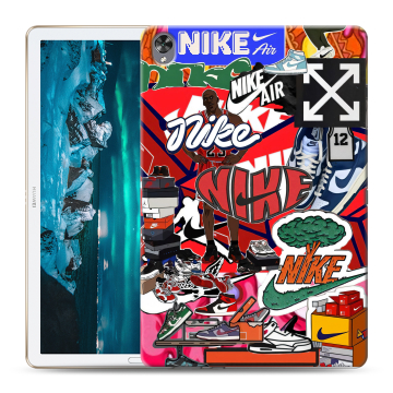 Силиконовый чехол на Huawei MediaPad M6 10.8 с принтом Найк Nike яркий Силиконовый чехол на Huawei MediaPad M6 10.8 с принтом Найк Nike яркий