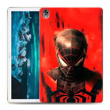 Силиконовый чехол на Huawei MediaPad M6 10.8 с принтом человек паук spiderman Силиконовый чехол на Huawei MediaPad M6 10.8 с принтом человек паук spiderman