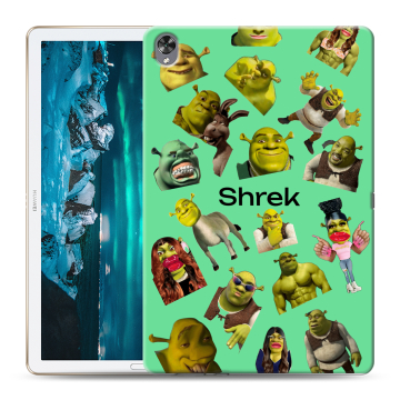 Силиконовый чехол на Huawei MediaPad M6 10.8 с принтом Шрек Shrek