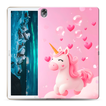 Силиконовый чехол на Huawei MediaPad M6 10.8 с принтом Единорог Силиконовый чехол на Huawei MediaPad M6 10.8 с принтом Единорог