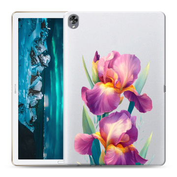 Силиконовый чехол на Huawei MediaPad M6 10.8 с принтом Цветы орхидеи