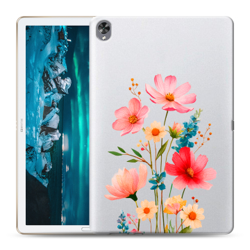 Силиконовый чехол на Huawei MediaPad M6 10.8 с принтом Цветы