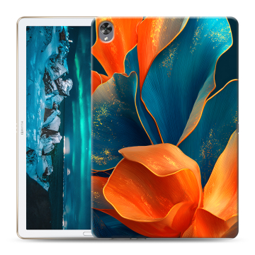 Силиконовый чехол на Huawei MediaPad M6 10.8 с принтом Цветы