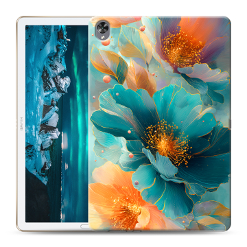 Силиконовый чехол на Huawei MediaPad M6 10.8 с принтом Цветы
