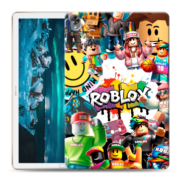 Силиконовый чехол на Huawei MediaPad M6 10.8 с принтом Roblox Роблокс