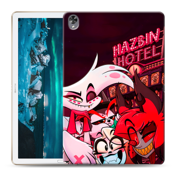Силиконовый чехол на Huawei MediaPad M6 10.8 с принтом Hazbin Hotel Отель Хазбин Силиконовый чехол на Huawei MediaPad M6 10.8 с принтом Hazbin Hotel Отель Хазбин