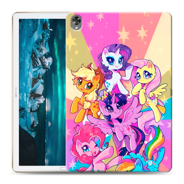 Силиконовый чехол на Huawei MediaPad M6 10.8 с принтом My little pony Дружба чудо Силиконовый чехол на Huawei MediaPad M6 10.8 с принтом My little pony Дружба чудо