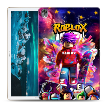 Силиконовый чехол на Huawei MediaPad M6 10.8 с принтом Roblox Роблокс