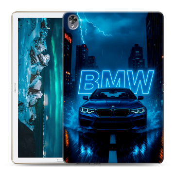 Силиконовый чехол на Huawei MediaPad M6 10.8 с принтом BMW БМВ Силиконовый чехол на Huawei MediaPad M6 10.8 с принтом BMW БМВ