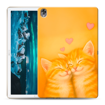 Силиконовый чехол на Huawei MediaPad M6 10.8 с принтом Милые котята Силиконовый чехол на Huawei MediaPad M6 10.8 с принтом Милые котята