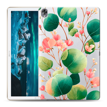 Силиконовый чехол на Huawei MediaPad M6 10.8 с принтом женский