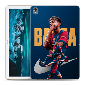 Силиконовый чехол на Huawei MediaPad M6 10.8 с принтом Барселона Barca Yamal Силиконовый чехол на Huawei MediaPad M6 10.8 с принтом Барселона Barca Yamal