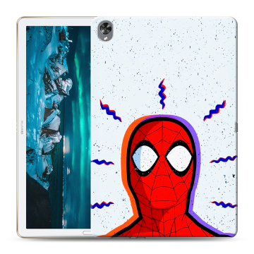 Силиконовый чехол на Huawei MediaPad M6 10.8 с принтом Spiderman Человек паук