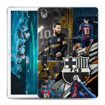 Силиконовый чехол на Huawei MediaPad M6 10.8 с принтом Messi Barcelona Силиконовый чехол на Huawei MediaPad M6 10.8 с принтом Messi Barcelona
