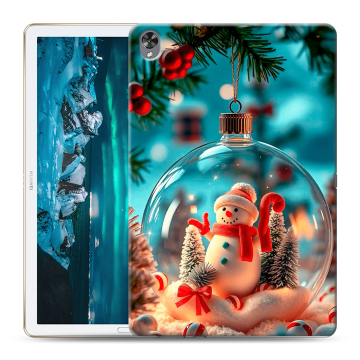 Силиконовый чехол на Huawei MediaPad M6 10.8 с принтом Новый год